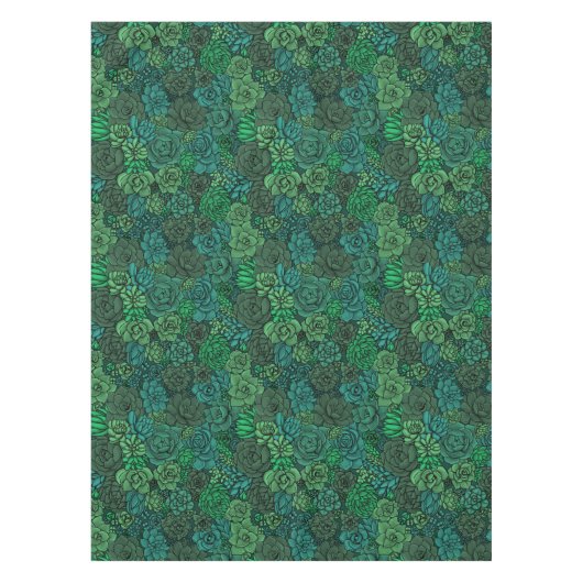 Der üppige Garten in Grün Tischdecke (Vorderseite)