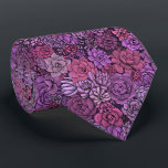 Der üppige Garten in Rosa und Violett Krawatte<br><div class="desc">Handgezeichnet Muster mit verschiedenen sukkulenten Pflanze.</div>