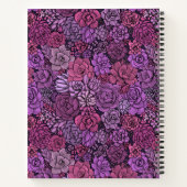 Der üppige Garten in Rosa und Violett Notizblock (Rückseite)