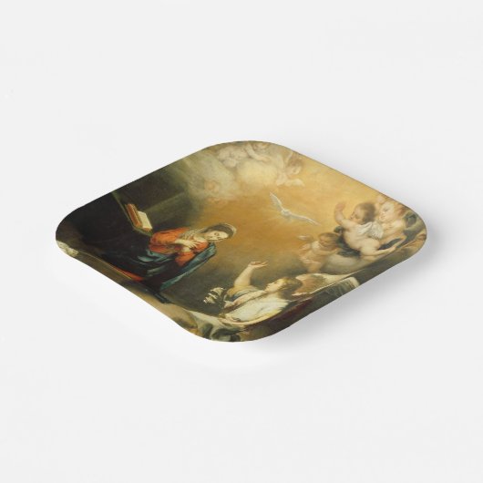 Der Urlaub der Jungfrau Pappteller (Gewinkelt)