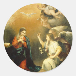 Der Urlaub der Jungfrau Runder Aufkleber