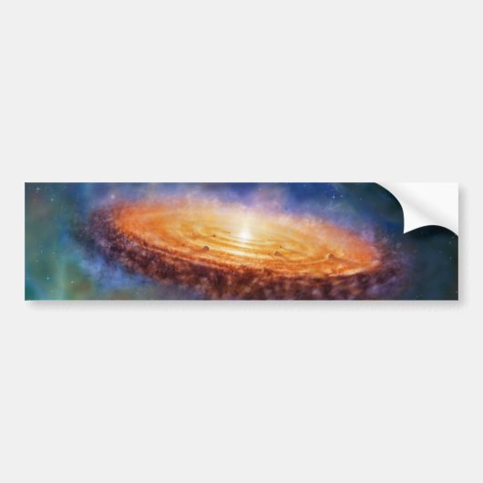 Der Ursprung des Sonnensystems Autoaufkleber (Vorne)
