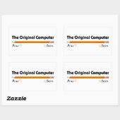 Der ursprüngliche Computer Rechteckiger Aufkleber (Blatt)