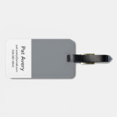 Der ursprüngliche Mann aus Stahl Gepäckanhänger (Rückseite horizontal)