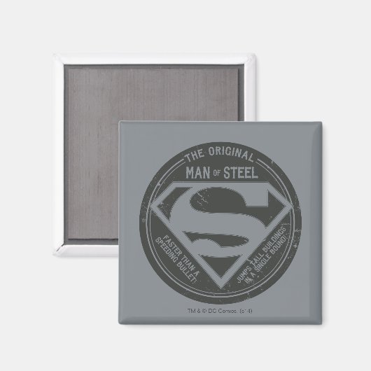 Der ursprüngliche Mann aus Stahl Magnet (Vorderseite/Rückseite)