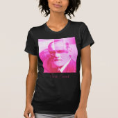 Der ursprüngliche rosa Freud_Black T - Shirt (Vorderseite)