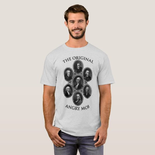 Der ursprüngliche verärgerte Pöbel T-Shirt (Vorne ganz)