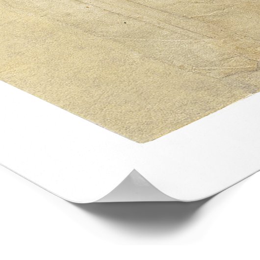 Der URSPRÜNGLICHE Vertrag von Paris 1783 Poster (Ecke)