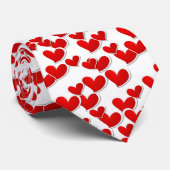 Der Valentine-Herz-Krawatte der Männer Krawatte (Gerollt)