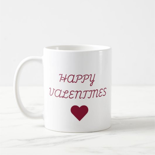 Der Valentinsbecher Kaffeetasse (Links)
