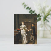 Der Valentinsgruß-Buchstabe Feiertagspostkarte (Stehend Vorderseite)