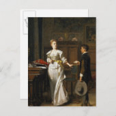 Der Valentinsgruß-Buchstabe Feiertagspostkarte (Vorne/Hinten)