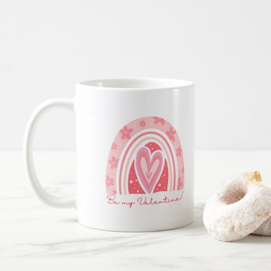Der Valentinstag 2023 Kaffeetasse (Mit Donut)
