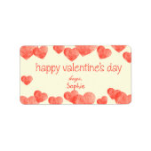 Der Valentinstag Adressaufkleber (Vorne)
