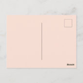 Der Valentinstag der individuell anpassbaren rosa Postkarte (Rückseite)