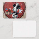 Der Valentinstag der Mousey Mitteilungskarte (Vorne/Hinten)