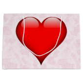 Der Valentinstag des großen roten Herzens Große Geschenktüte (Vorderseite)