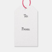 Der Valentinstag im Niedlichen Roten Herz Geschenkanhänger (Rückseite)