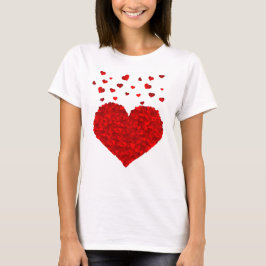 Der Valentinstag im Roten Herz T-Shirt