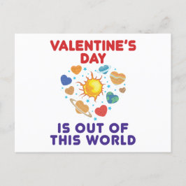 Der Valentinstag ist aus diesem Herzen der Welt Postkarte