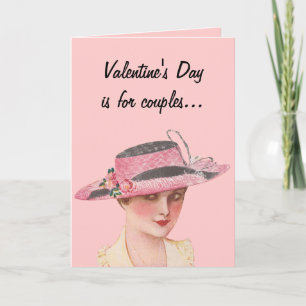 Der Valentinstag ist für Paare... Feiertagskarte