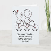 Der Valentinstag Jubiläum Niedlicher Spaß Doodle g Karte (Vorderseite)