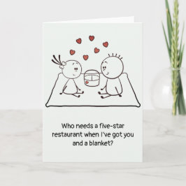 Der Valentinstag Jubiläum Niedlicher Spaß Doodle g Karte