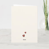 Der Valentinstag Jubiläum Niedlicher Spaß Doodle g Karte (Rückseite)