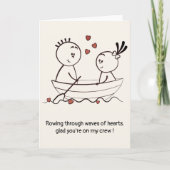 Der Valentinstag Jubiläum Niedlicher Spaß Doodle g Karte (Vorderseite)