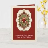 Der Valentinstag, Religiöse Jesus Karte (Gelbe Blume)