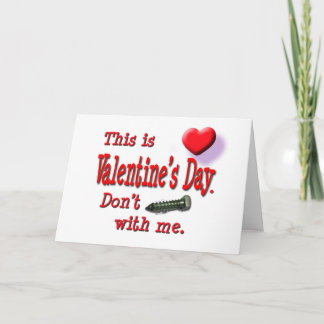 Der Valentinstag schrumpft nicht mit Antivalentin Feiertagskarte