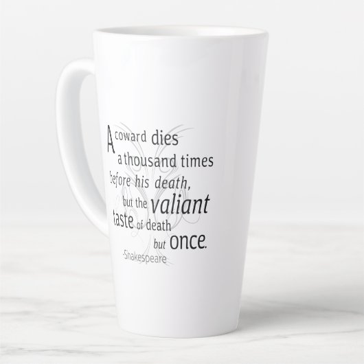 Der Valiant die aber einst Shakespeare Milchtasse (Linke Ecke)