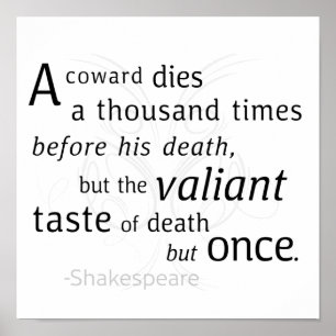 Der Valiant die aber einst Shakespeare Poster