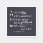 Der Valiant die aber einst Shakespeare Serviette (Vorderseite)