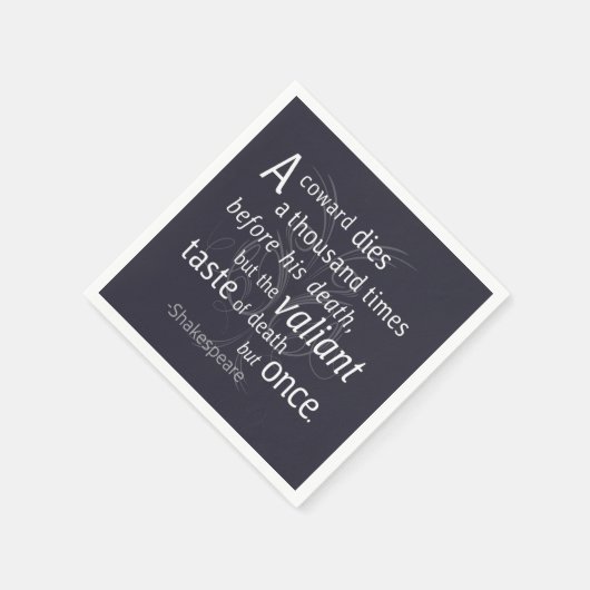Der Valiant die aber einst Shakespeare Serviette (Ecke)