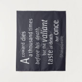 Der Valiant die aber einst Shakespeare Wandteppich (Vorderseite)