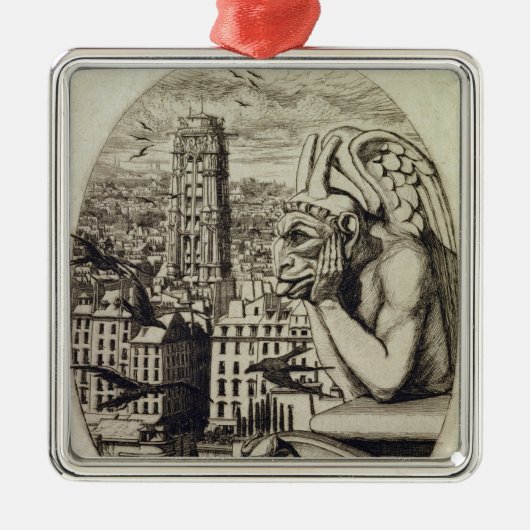 Der Vampir, 1853 Silbernes Ornament (Vorne)