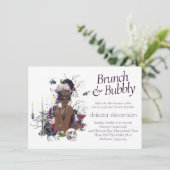 Der Vampir | Moody Gothic Glam Champagne Brunch Einladung (Stehend Vorderseite)