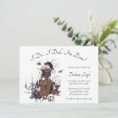 Der Vampir | Moody Gothic Glam Divorce Party Einladung (Stehend Vorderseite)