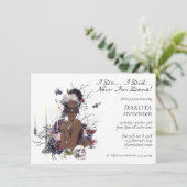 Der Vampir | Moody Gothic Glam Divorce Party Einladung (Stehend Vorderseite)