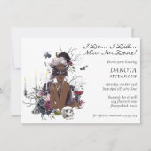 Der Vampir | Moody Gothic Glam Divorce Party Einladung (Vorderseite)