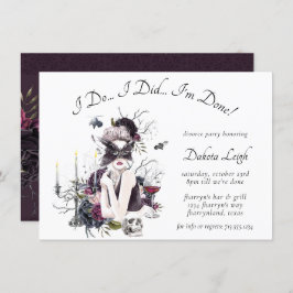 Der Vampir | Moody Gothic Glam Divorce Party Einladung