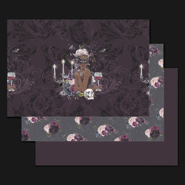 Der Vampir | Moody Gothic Vampy Glam Dark Skin Geschenkpapier Set