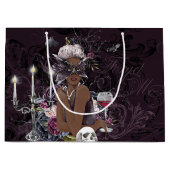 Der Vampir | Moody Gothic Vampy Glam Dark Skin Große Geschenktüte (Vorderseite)
