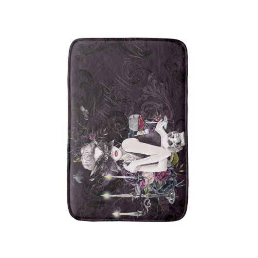 Der Vampir | Moody Gothic Vampy Glam Pale Skin Badematte (Vorderseite Vertikal)