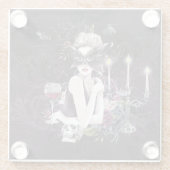 Der Vampir | Moody Gothic Vampy Glam Pale Skin Glasuntersetzer (Rückseite)