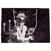 Der Vampir | Moody Gothic Vampy Glam Pale Skin Große Geschenktüte (Rückseite)