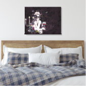 Der Vampir | Moody Gothic Vampy Glam Pale Skin Leinwanddruck (Insitu (Schlafzimmer))