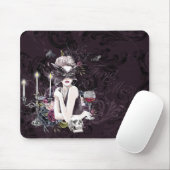 Der Vampir | Moody Gothic Vampy Glam Pale Skin Mousepad (Mit Mouse)