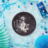 Der Vampir | Moody Gothic Vampy Glam Pale Skin Pappteller (Party)